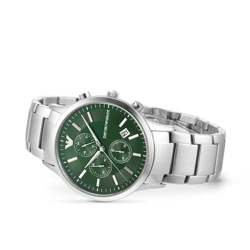 Emporio Armani Renato Chronograph Green Dial Men's Watch | AR11507